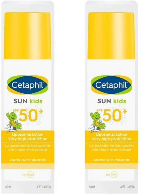 세타필 키즈 어린이 선크림 Cetaphil Sun SPF 50 Kids Lotion, 150ml, 2개 - 쿠팡