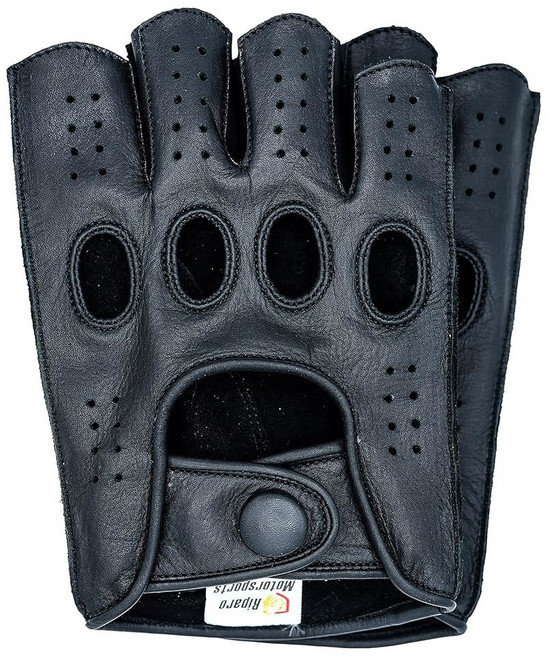 남성용 리파로 핑거리스 가죽 장갑 - 운전 오토바이 라이딩 코스프레 및 사이클링, XX-Large, Cognac, 1개