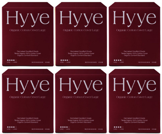 혜 순면커버 생리대 대형 12P 3팩+3팩 (72P), 6개, 12개입