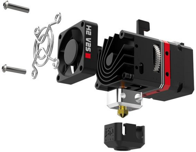 BIQU H2 V2S 단거리 압출기 3D 프린터 액세서리 트윈 기어 경량 헤드 풀 메탈, 01 1