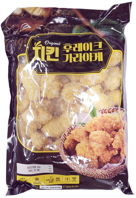 가나안식품 바삭한 치킨 가라아게 1kg 옥수수 후레이크 순살치킨 너겟, 1개