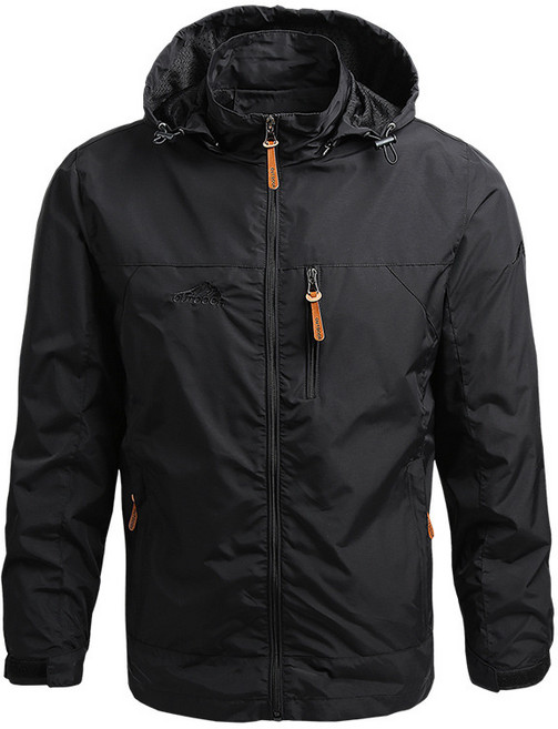 跨境2024春秋外套男潮流外貿登山服衝鋒衣男防風衣戶外運動夾克男