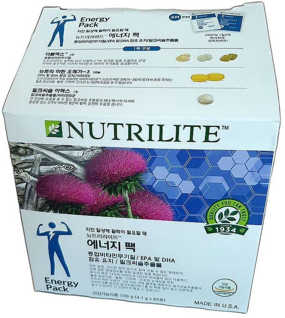 포 맨 건강 증진 멀티비타민 에너지팩 비타민 B군 보충 면역력 개선 60포 1개, 60정