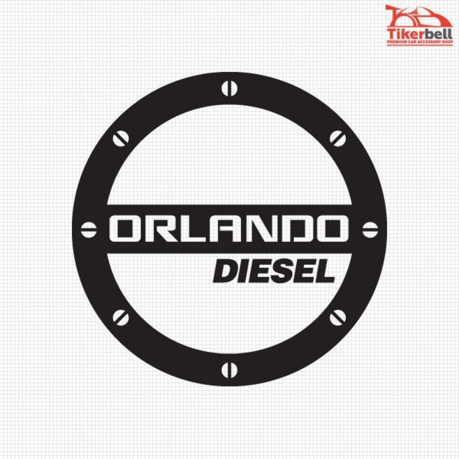 MF 올란도 로고 주유구 데칼스티커 TKGD-135, 블랙/LPG, 160x160, 1개