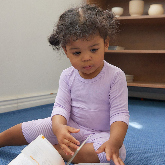 더맨디쿠팡 푸딩 아기내복 7부 유아 배앓이방지 실내복