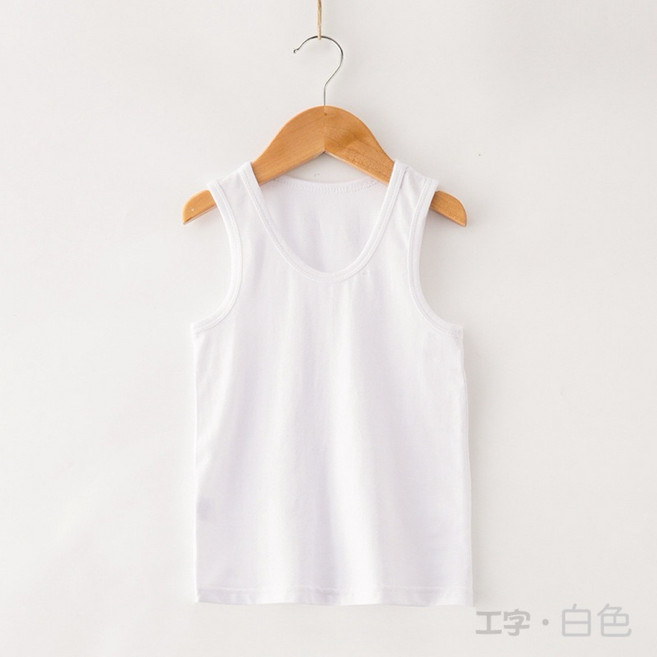 BabyBear 兒童精梳純棉背心，細肩帶與工字款，吸濕透氣親膚，柔軟不易變形，四季內搭外穿皆適宜