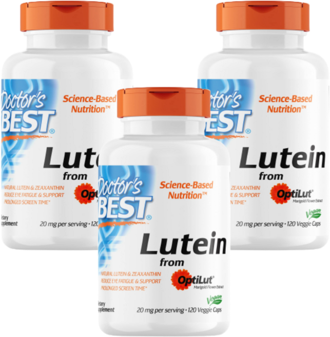 [3세트] 닥터스베스트 루테인 지아잔틴 120베지캡슐 메리골드 꽃 금잔화 추출물 제아잔틴, 3개, 120정