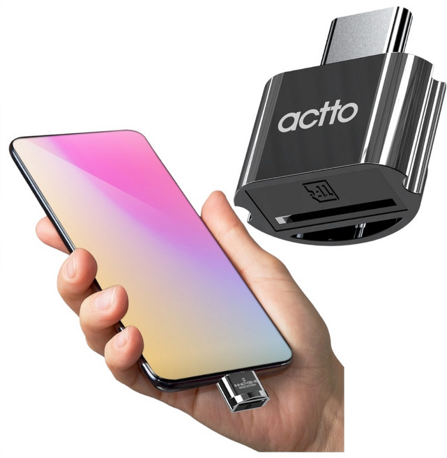 삼성 갤럭시 S26/S25/S24/S23/S22/S21/S20/S10 추천 블랙박스 Micro Sd/TF카드 C타입 OTG 리더기, 1개