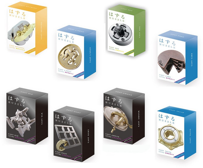 해피퍼즐 하나야마 캐스트퍼즐 정품 12종 택 하즈루 HUZZLE, 골드&실버, 1개, 3피스, 밸브