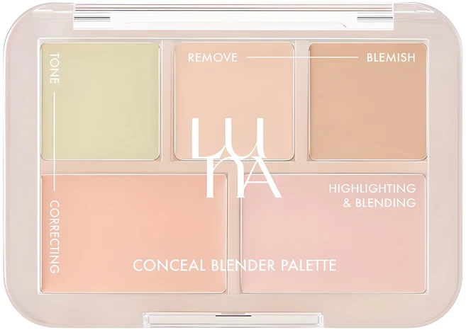 루나 컨실 블렌더 팔레트 6g, 1개, 1호 클리어 커버 - 쿠팡