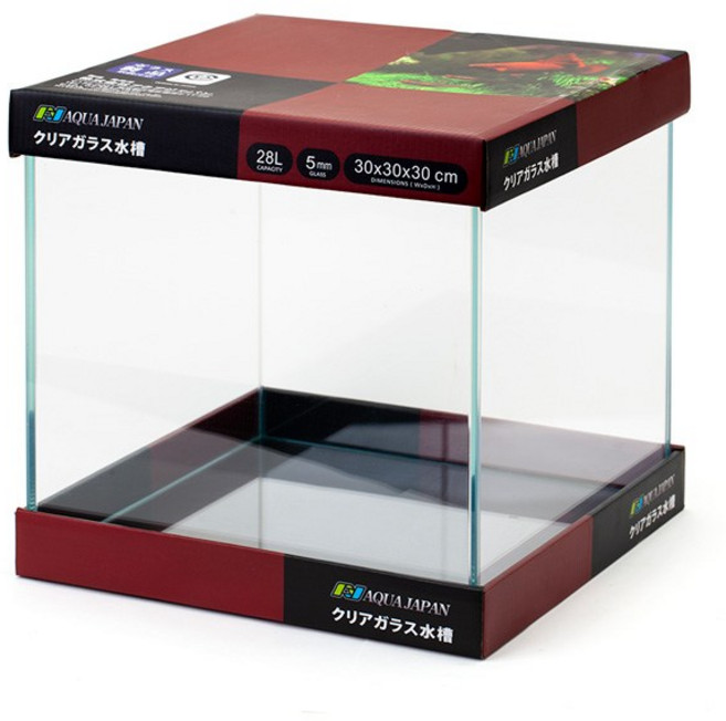 아쿠아재팬 30 큐브어항 올디아망 프리미엄 수조 뚜껑포함 우레탄매트포함 온도계증정, 1개