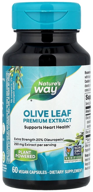 네이처스웨이 프리미엄 추출물 올리브 잎 엑스트라 강도 250mg 베지 캡슐 60정, 성인남녀공용, 알약/캡슐, 1개 - 쿠팡