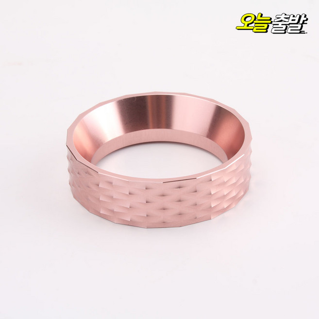 커빙 템퍼 도징링 채널링 51 53 58mm 마카롱템퍼 커피 템핑매트 도징툴, 1.커빙 패턴도징링(핑크)51mm, 1개