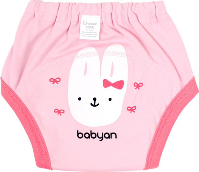 베이비앙 배변훈련팬티 4중방수, 리본토끼, 1개