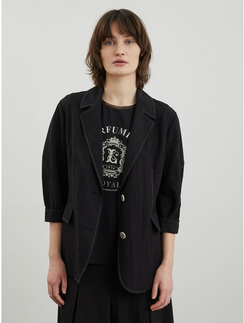 올리비아로렌 여성용 배색ST 볼륨소매 자켓 VVCFU4M4261