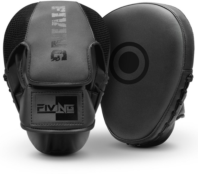 FIVING 복싱미트 권투 태권도 타이 무술 격투 훈련 복싱 펀치 미트 1세트2pc, 2개, 블랙