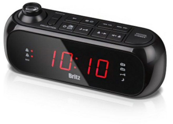 브리츠 프로젝터 알람 라디오 탁상시계, BA-GY20(프로젝터 탁상시계), 혼합 색상