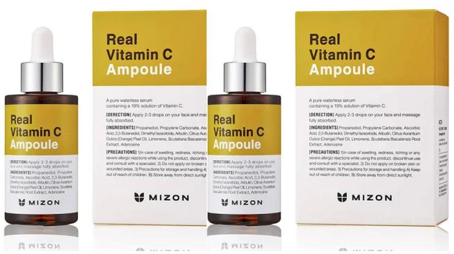 MIZON 리얼 비타민C 앰플 30ml 2팩 - 쿠팡