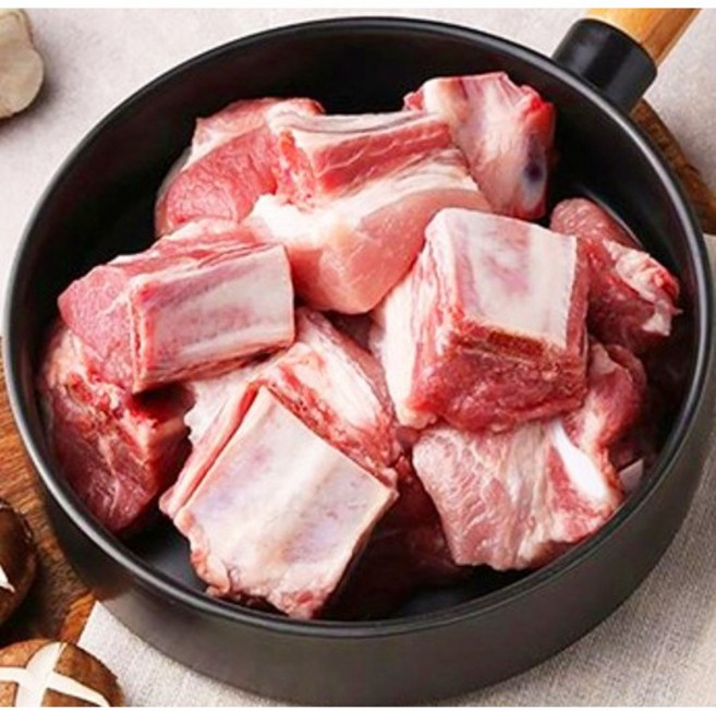 행복미트 국내산 돈갈비 한돈 찜갈비 총 당일발송, 2개, 1kg