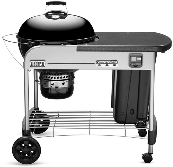웨버 퍼포머 프리미엄 57 원형그릴 훈제바베큐그릴 테라스 야외 차콜그릴, 1개