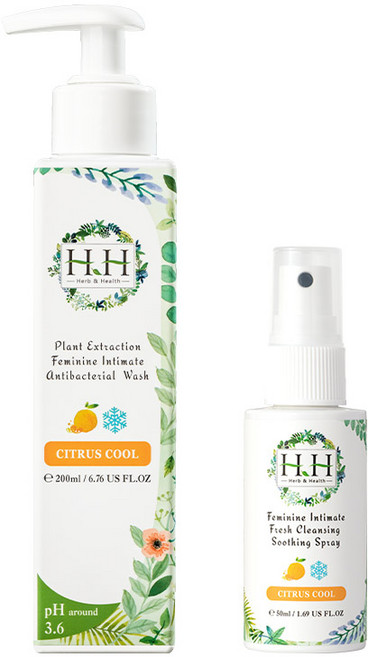 HH 私密潔淨露舒緩噴霧組合 植萃溫和潔淨 舒緩保濕 悠然木質與浪漫薰衣草香氛, 1件, 潔淨露(悠然木質)+噴霧(浪漫薰衣草)