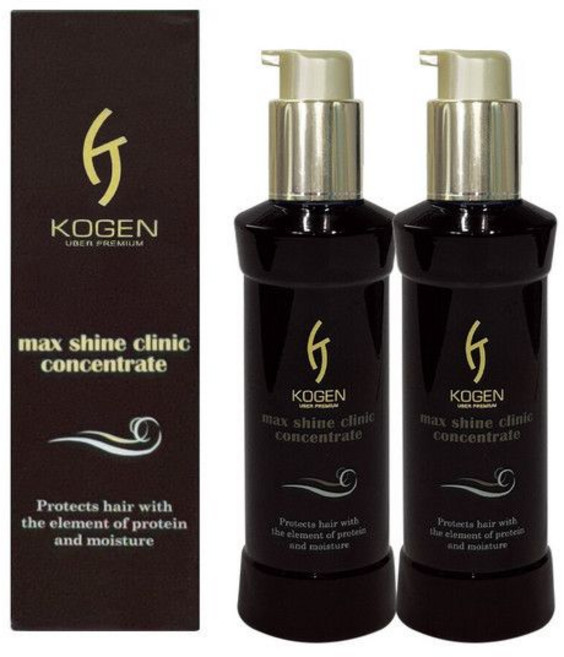 1+1 코겐 맥스 샤인 크리닉 컨센트레이트 120ml 극손상모발 전용 헤어 에센스부터 코겐(Kogen)
