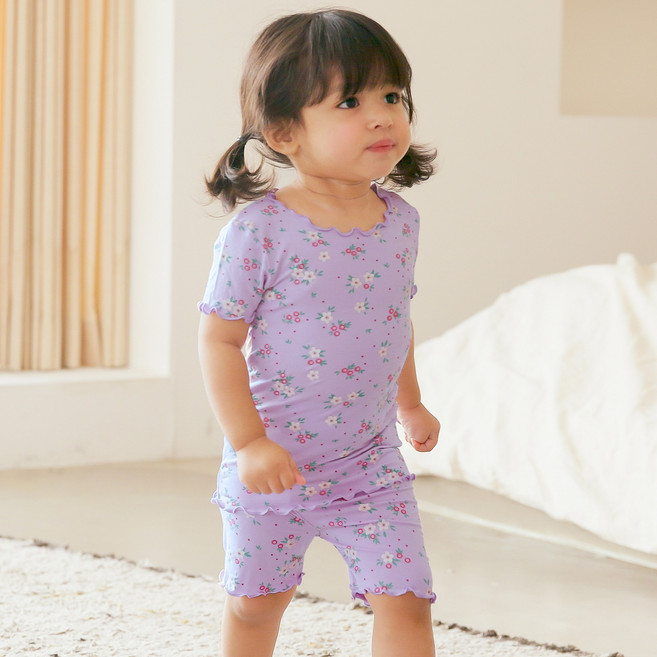 배냇베이비 비스코스 반팔 유아 실내복 아기내복 남아 여아 아동 키즈 주니어