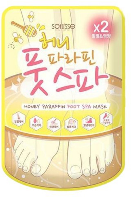 소프리스 허니 파라핀 풋 스파 마스크