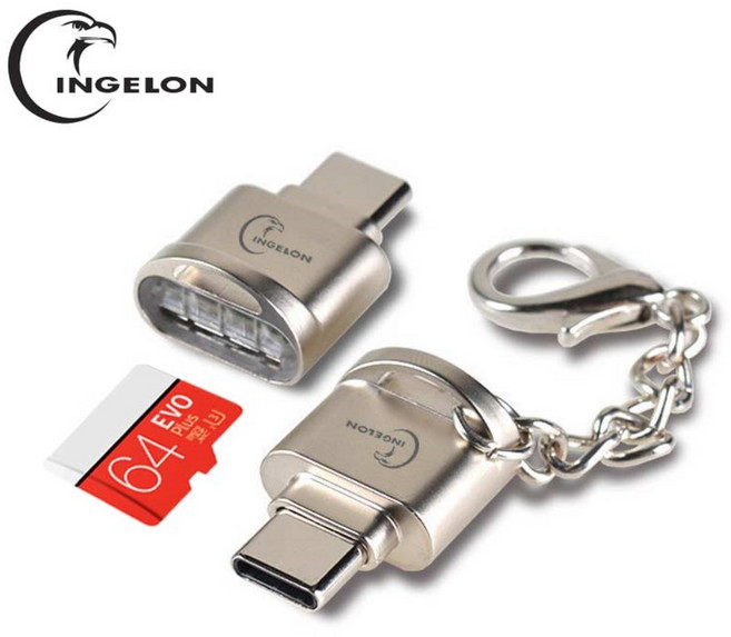 마이크로 sd 카드 리더기, C 타입, 1개