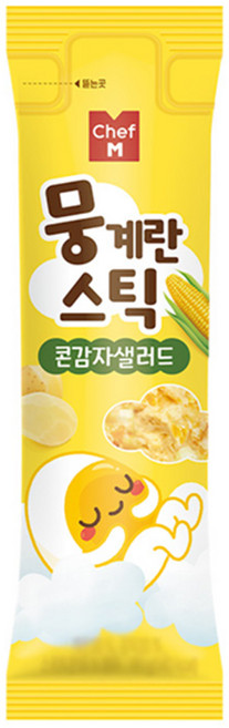 쉐프엠 뭉개뭉계란 짜먹는 스틱 콘감자샐러드 60g x 4개