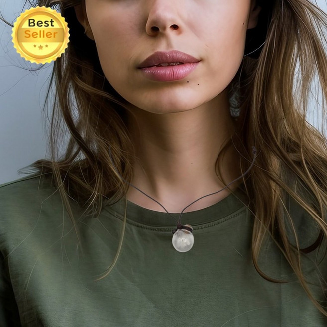 강아지 고양이 메모리얼 보관 목걸이 스톤함, 1개