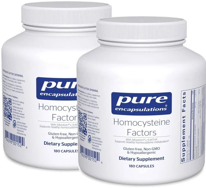 퓨어인캡슐레이션 호모시스테인 팩터스 캡슐 Pure Encapsulations Homocysteine Factors, 2개, 180정 - 쿠팡