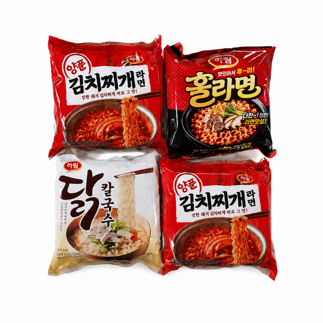 하림 양푼김치찌개 8입+훌라면 4입+닭칼국수 4입 세트구성, 1개
