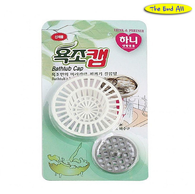디엔올 허니 배수구 욕조캡 욕실 욕조 세면대 머리카락 거름망, 1개
