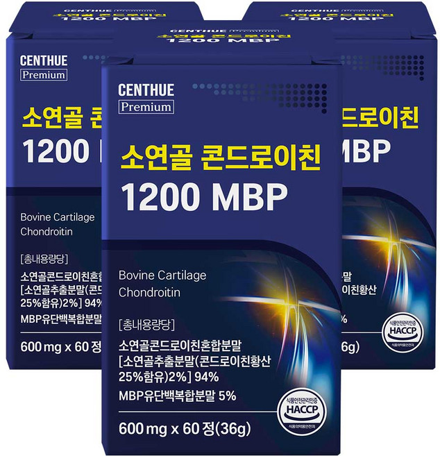 센트휴 소연골 콘드로이친 1200 MBP, 3개, 60정