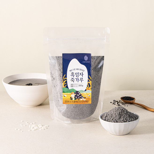 흑임자죽가루 검은깨죽 분말 무첨가 서창방앗간 깨죽가루, 1kg, 1개