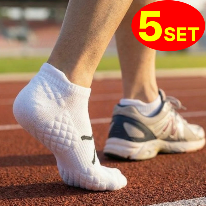 두꺼운 이중 쿠션 족저근막염 충격흡수 스포츠 양말 - 통증 완화 러닝 등산 헬스 [모아젤]