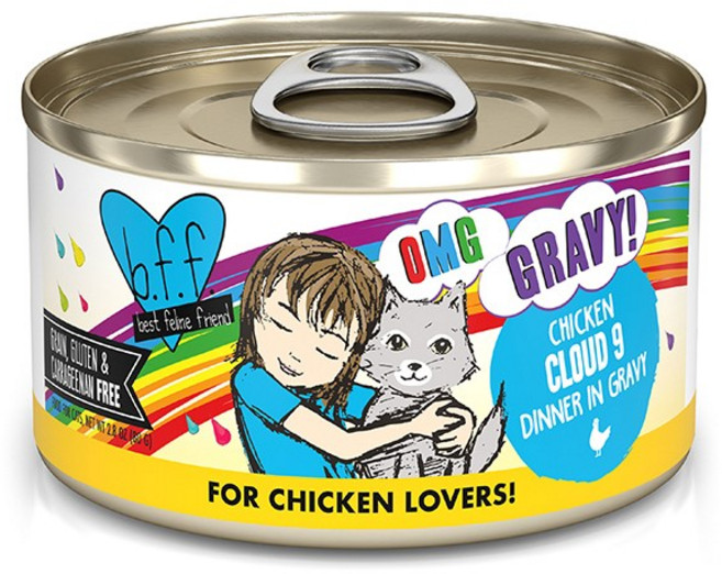 웨루바 BFF PLAY 주식캔 고양이 습식사료, 1개, 80g, 치킨 클라우드