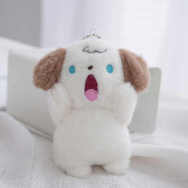 카파오 키링 시즌2.5 아이쿠 애니멀 키링 가방참 응원 래빗 캐릭터 열쇠고리 키홀더 인형, 1개, 뭉이