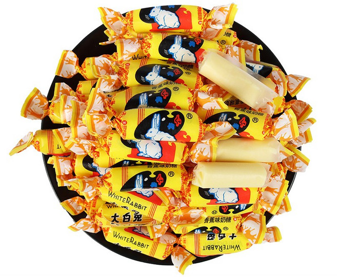 따바이투 상하이 우유 캔디 바나나맛, 500g, 1개