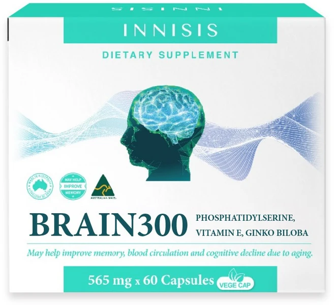 프리미엄 이니시스 브레인300 60캡슐 포스파티딜세린+징코+비타민E 기억력 인지력 영양제, 60정, 1개 - 쿠팡