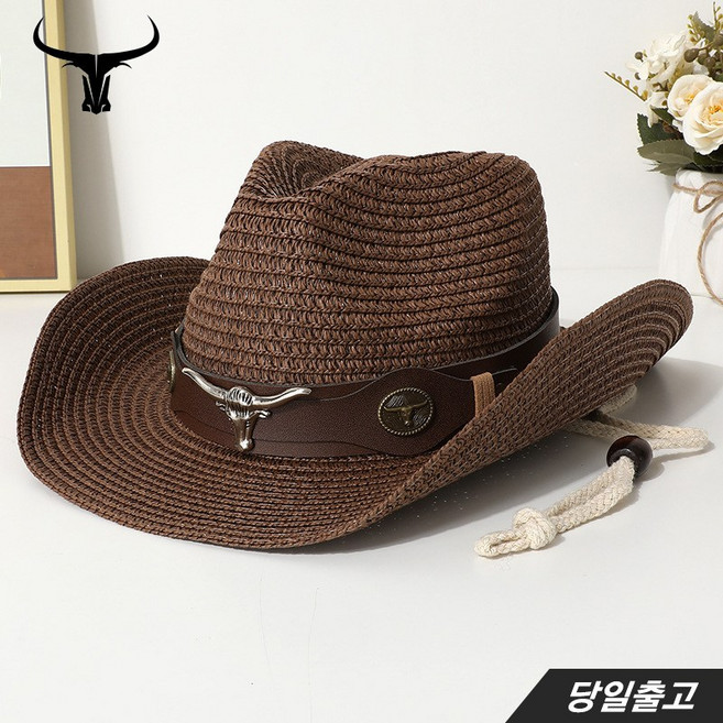클스 미국 서북 남자 여자 카우보이 카우걸 프리미엄 넓은 챙 밀짚 사파리 페도라 모자