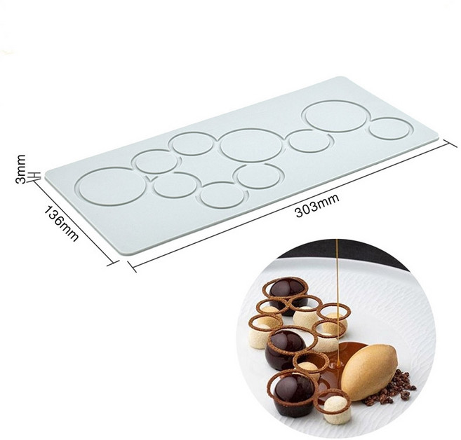 깃털 모양 몰드 실리콘 튀일 초콜릿 매트 잎사귀 산호 꽃 데코 모양틀 나뭇잎 데코레이션, 1개