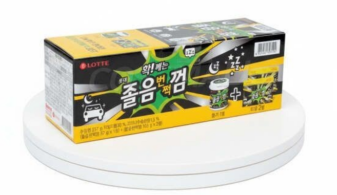 롯데 졸음껌 용기 리필 무설탕껌, 297g, 1개