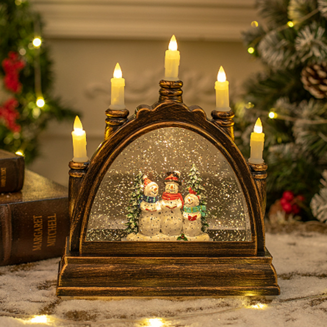 루미에르 크리스마스 오르골 스노우볼 워터볼 무드등 조명, 눈사람