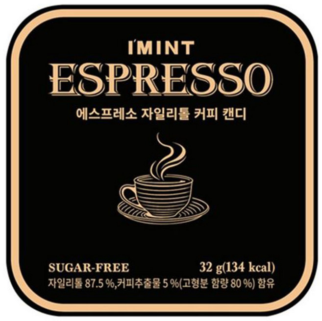 6위 - 아이민트 에스프레소 자일리톨 커피캔디, 32g, 6개