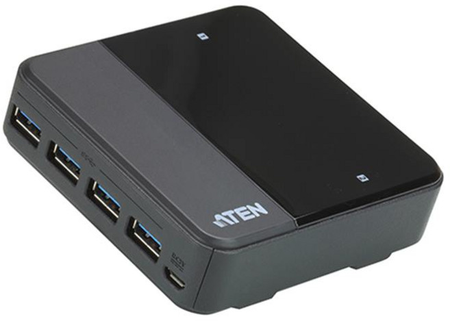 ATEN 2포트 USB 3.0 주변 공유 장치 US234, 1개, US234-AT