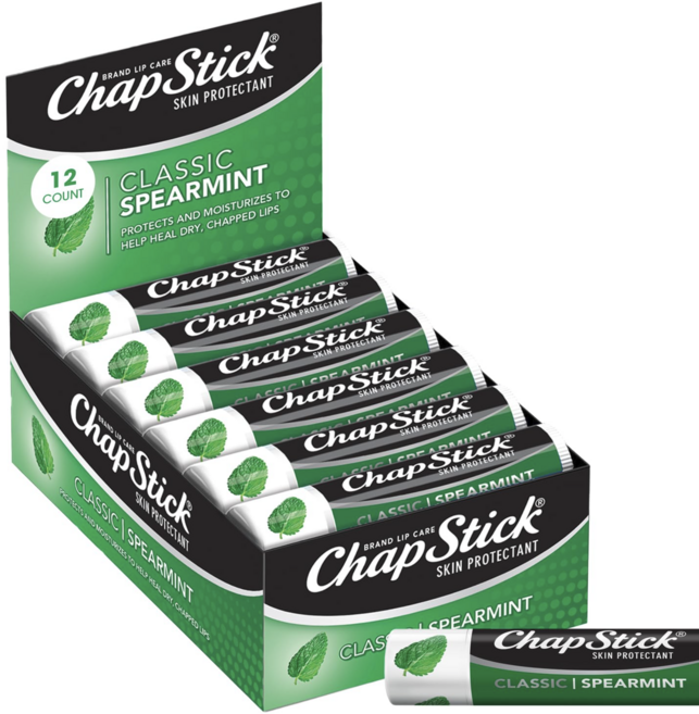 챕스틱 브랜드 립 케어 스킨 프로텍턴트 4g, Spearmint, 12개