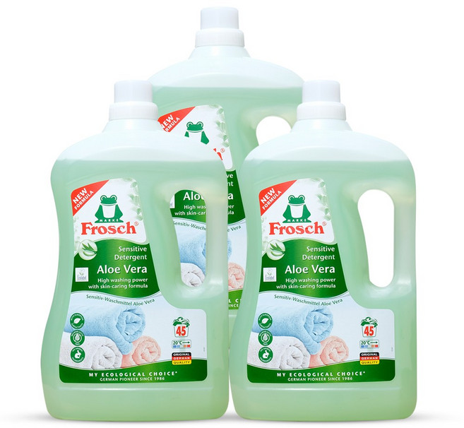 프로쉬 알로에베라 고농축 세탁세제 본품, 3L, 3개