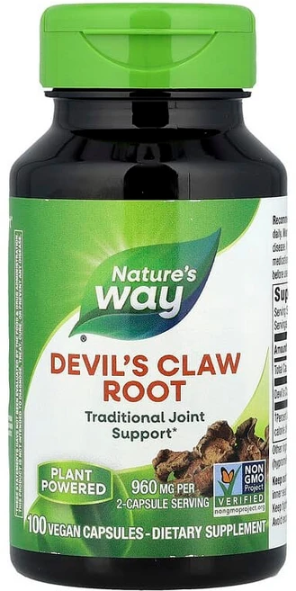 Nature's Way 악마의 뿌리 베지 캡슐 100정(캡슐 1정당 480mg) NWY-12350, 1, 100정 - 쿠팡